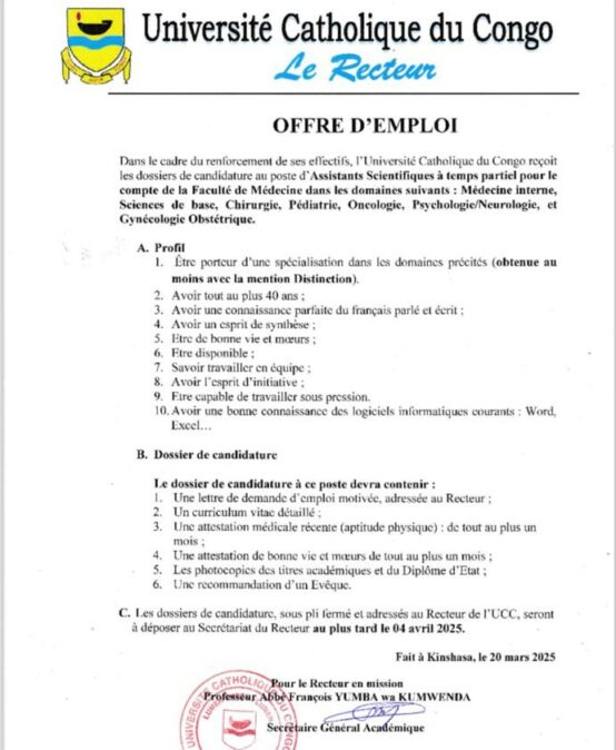 Offre d’Emploi