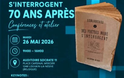 FLASH INFO : LE RECTEUR DE L’UCC DONNERA UNE CONFERENCE À L’UCLOUVAIN