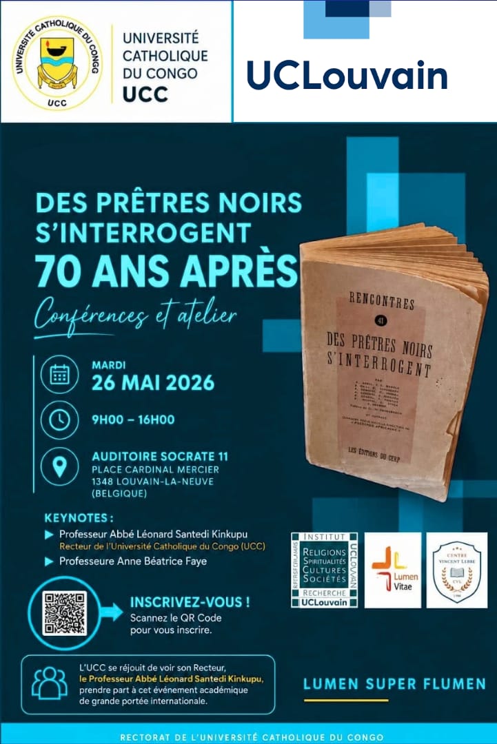 FLASH INFO : LE RECTEUR DE L’UCC DONNERA UNE CONFERENCE À L’UCLOUVAIN FLASH INFO : LE RECTEUR DE L’UCC DONNERA UNE CONFERENCE À L’UCLOUVAIN