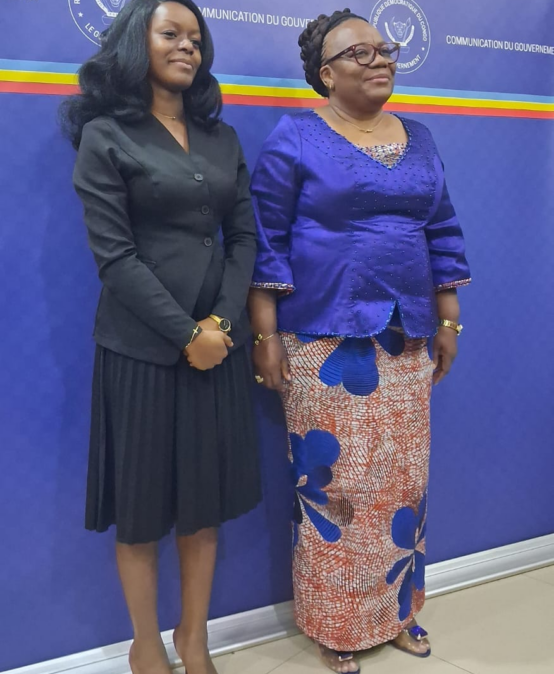 UCC-ESURSI : S.E. MADAME MARIE-THÉRÈSE SOMBO, MINISTRE DE L’ESURSI, ANNONCE A LA MEILLEURE LAURÉATE DE L’UCC, SUBLIME KOYI SALEY, QU’ELLE EST RETENUE, “SANS CONDITION”, BÉNÉFICIAIRE DE LA BOURSE DU GOUVERNEMENT CONGOLAIS POUR SES ÉTUDES DOCTORALES
